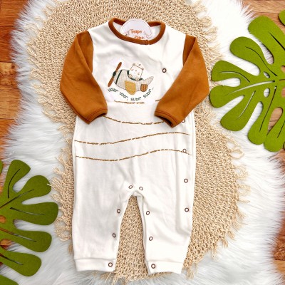 Macacão Malha Trape Zape - Voar Voar, Subir Subir... - Ferrugem